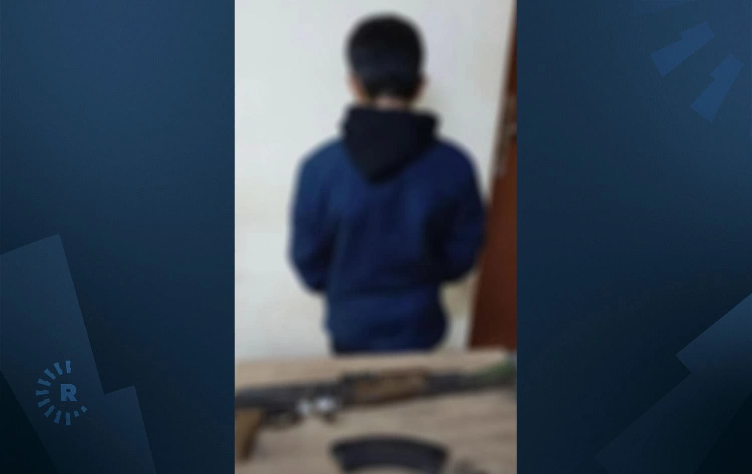 وێنەی مێرمنداڵە 13 ساڵانەکە و ئەو چەکەی تاوانەکەی پێ ئەنجام دراوە. وێنە: پۆلیسی سلێمانی