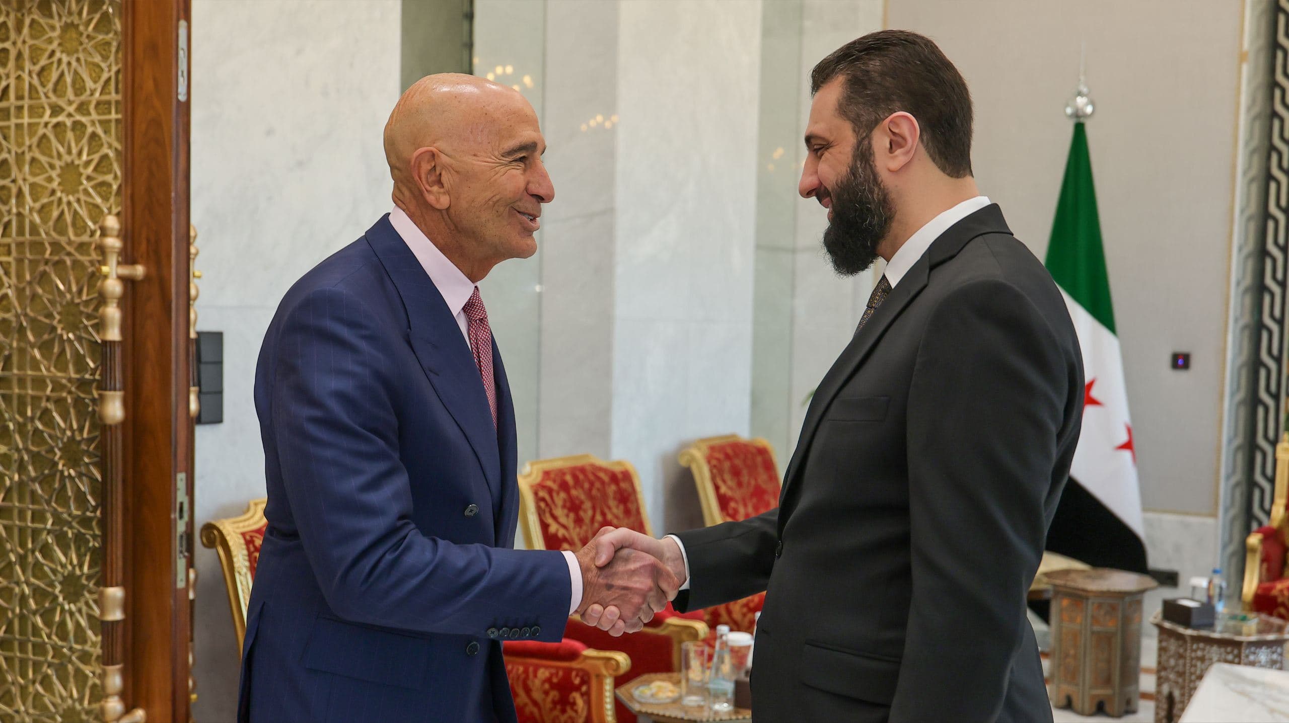 Sharaa and Barrack meeting in Damascus on February 4, 2026. Photo: Syrian presidency