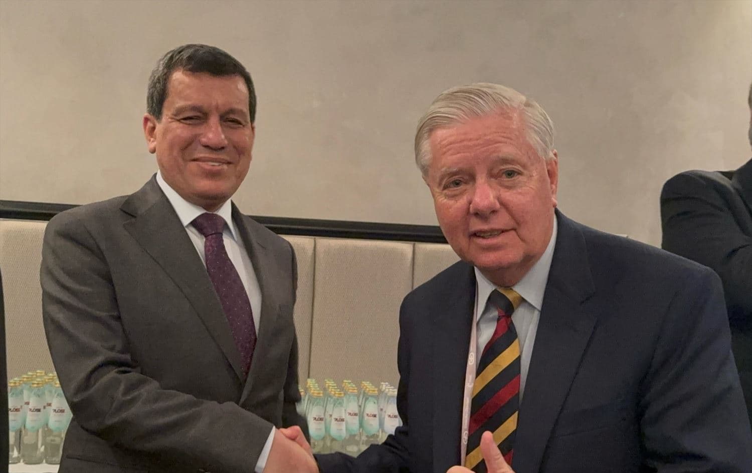 Mezlûm Ebdî û Lindsey Graham / Wêne: HSD