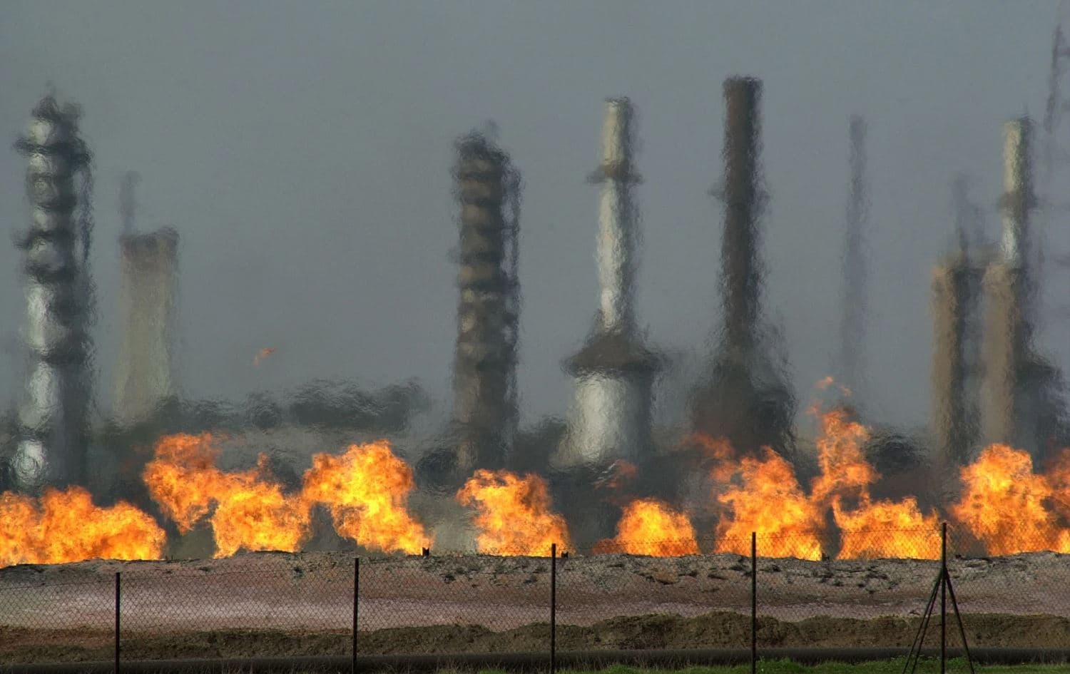 Baba Gurgur oilfield in Kirkuk. File photo: AP