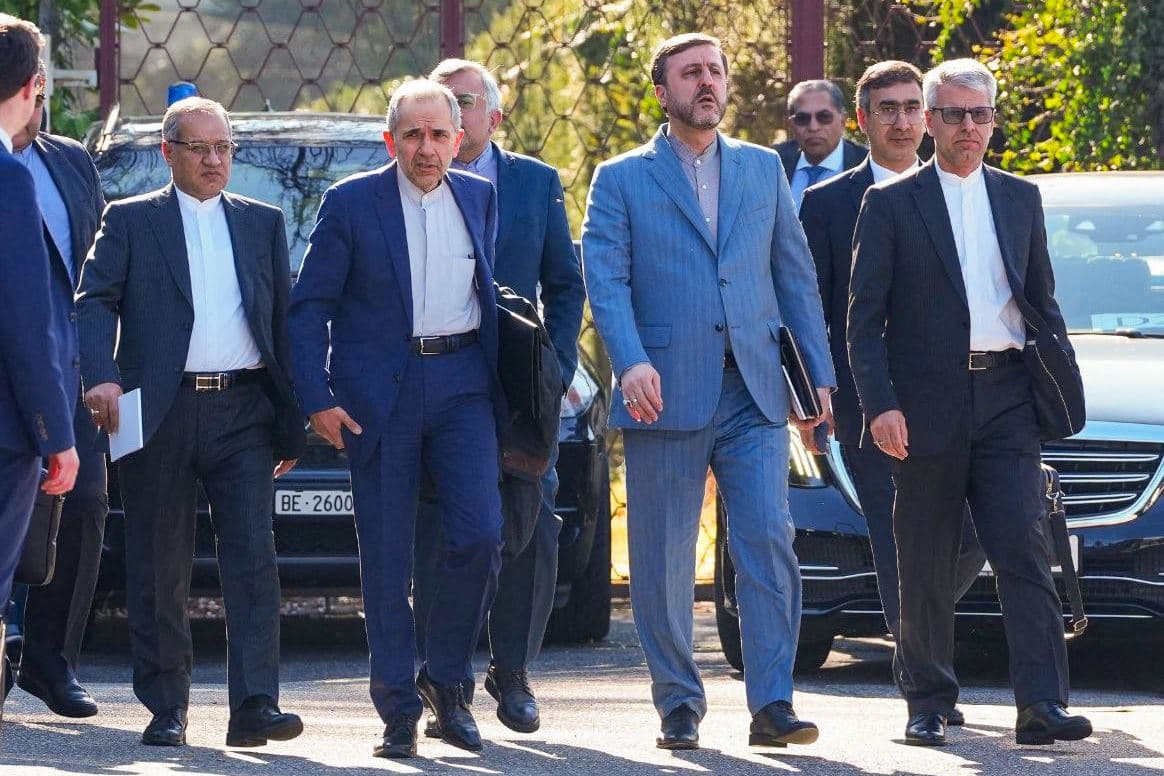 Iranian diplomats and delegation during the Iran and US talks in Geneva, Switzerland. Photo: Iran's foreign ministry