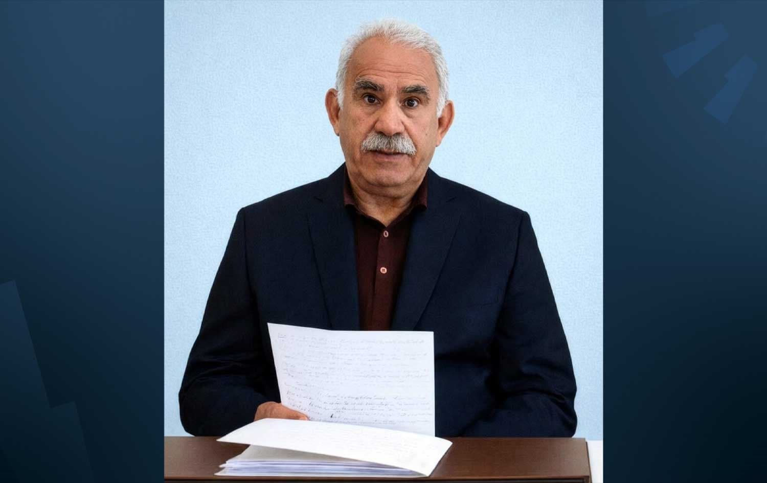 A new photograph of jailed Kurdistan Workers’ Party (PKK) leader Abdullah Ocalan was shared at a ceremony marking the first anniversary of his to end armed struggle on February 27, 2026. Photo: submitted