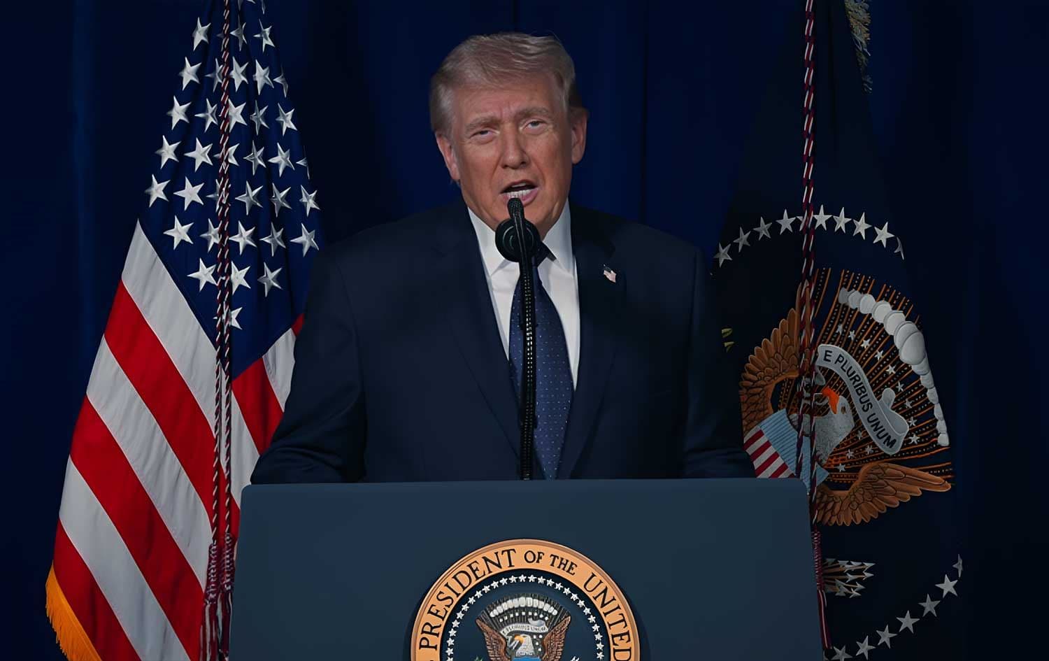 US President Donald Trump speaks in a video address on March 1, 2026. Photo: Screengrab/ Donald J. Trump/ Truth Social
