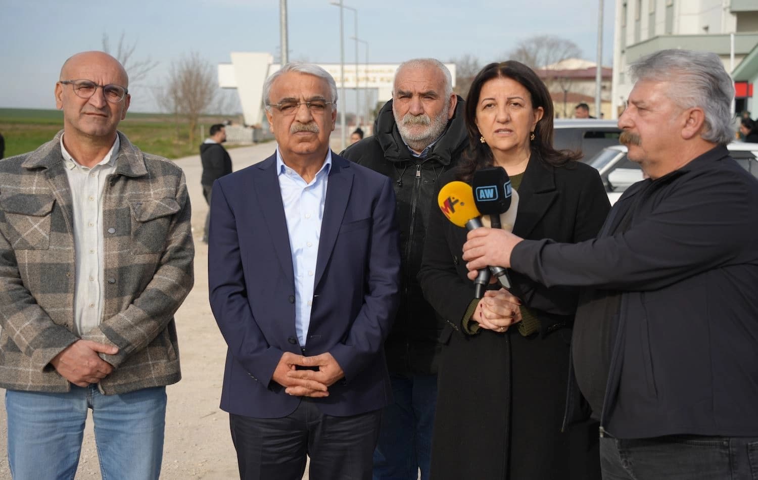 Buldan ve Sancar, Demirtaş ve Mızraklı'yı ziyaret etti / Fotoğraf: DEM Parti basın