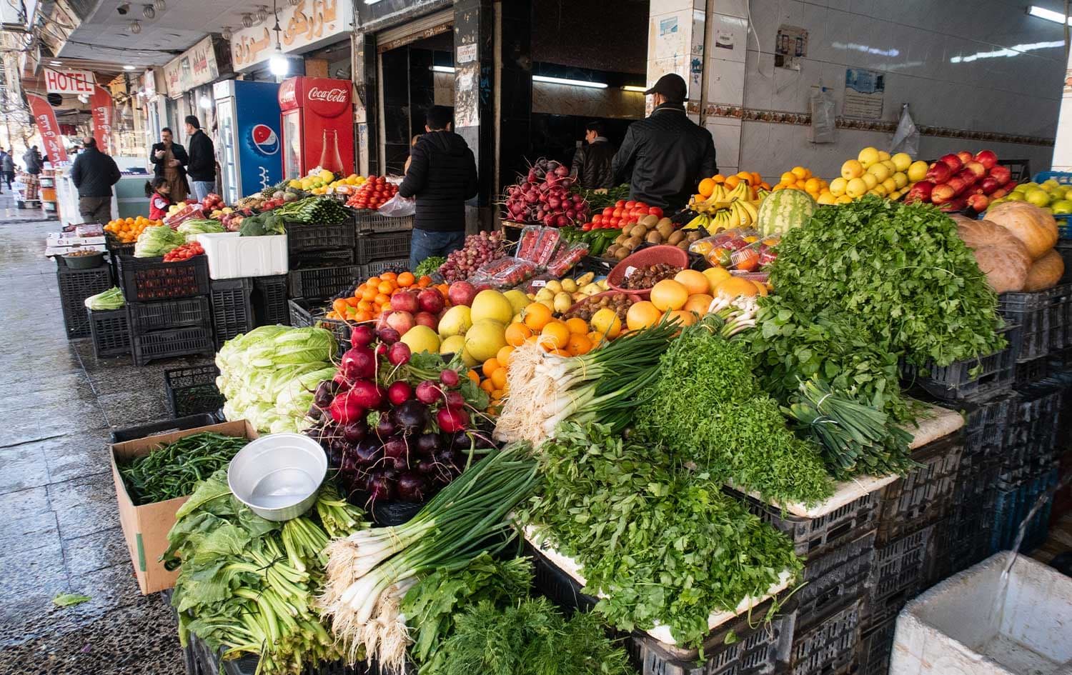 A greengrocer shop in Ebril. File photo: Rudaw