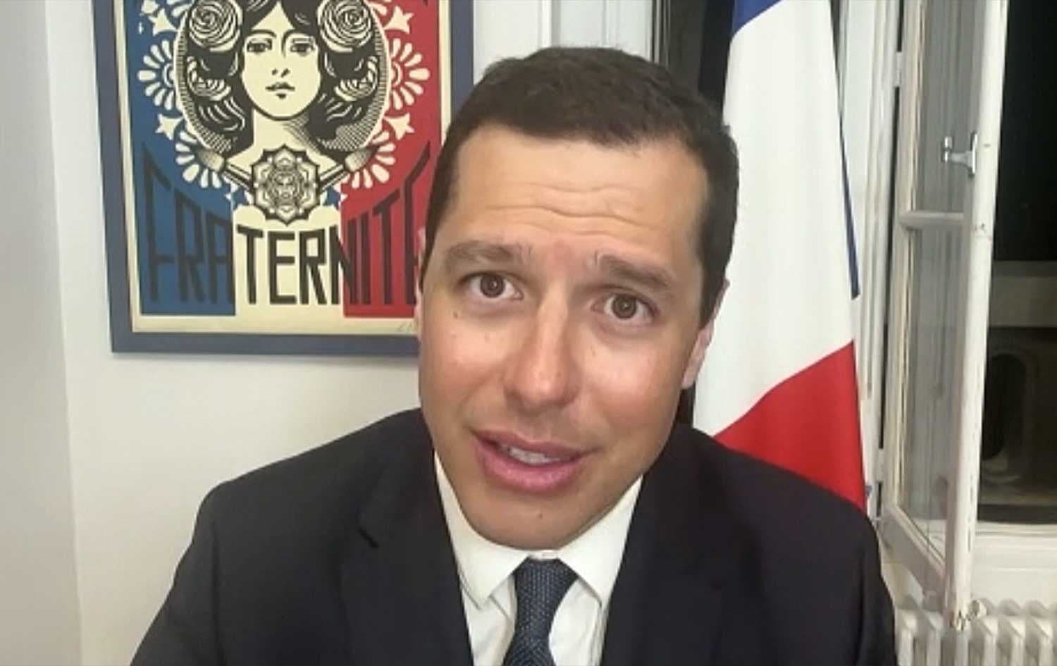 Pascal Confavreux, deputy spokesperson for the French foreign ministry, speaks to Rudaw in an interview on March 9, 2026. Photo: Screengrab/ Rudaw