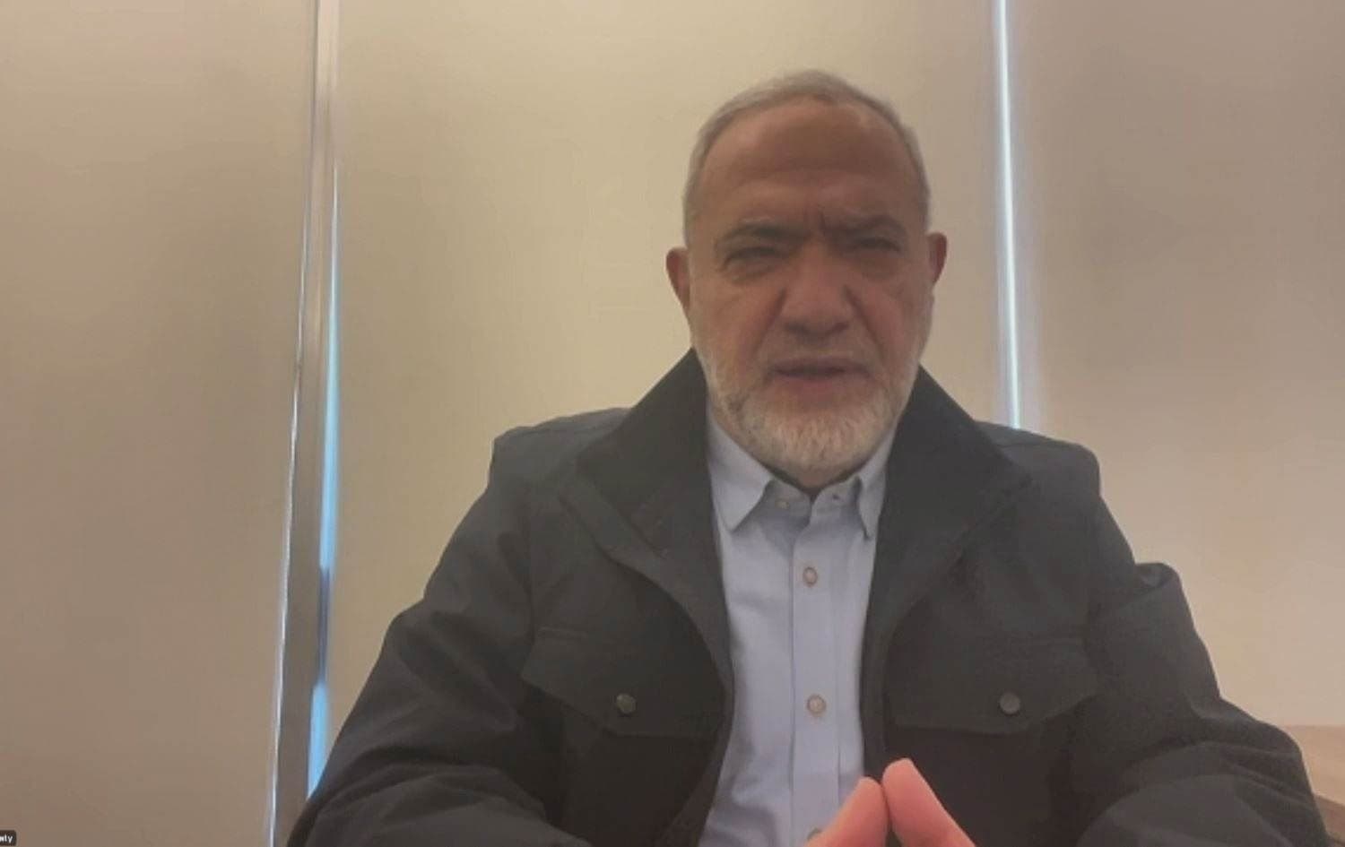 Mahmoud Qamati, deputy head of the Lebanese Hezbollah’s political council, speaking to Rudaw on March 12, 2026. Photo: Rudaw