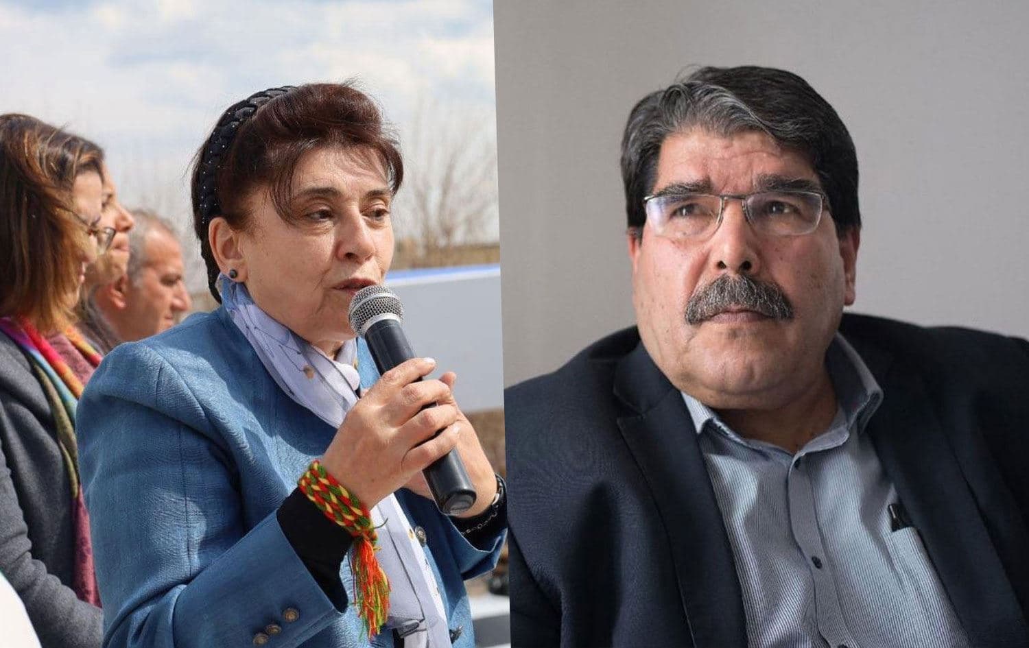 Leyla Zana û Salih Mislim\ Wêne: Rûdaw Grafîk