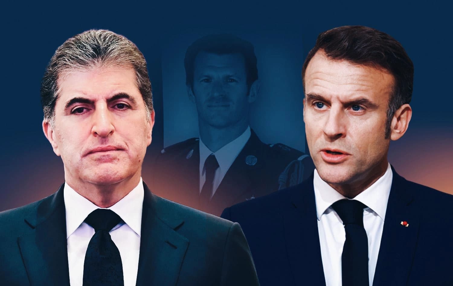 نێچیرڤان بارزانی و ئیمانوێل ماکرۆن