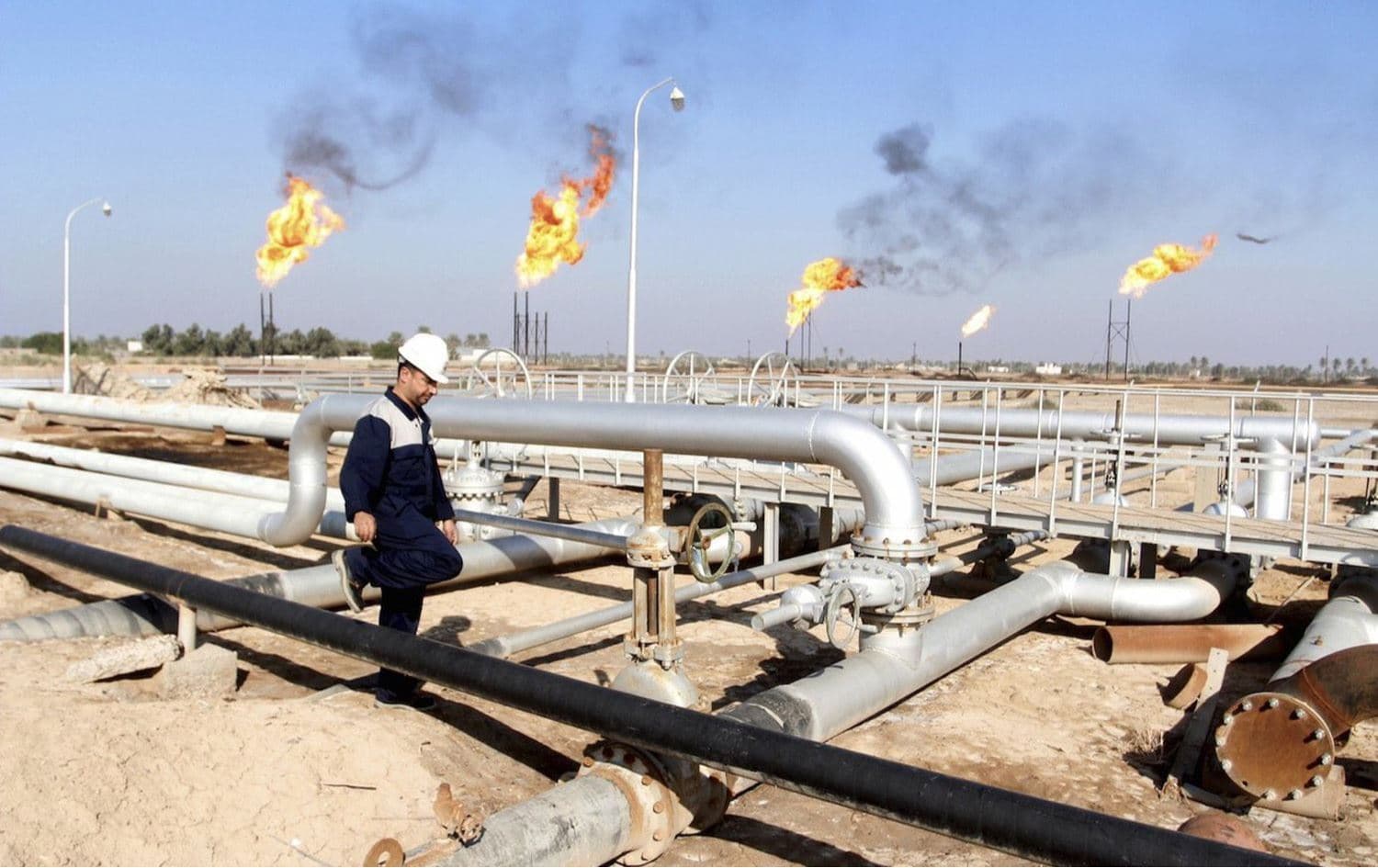 کێڵگەیەکی نەوت لە عێراق