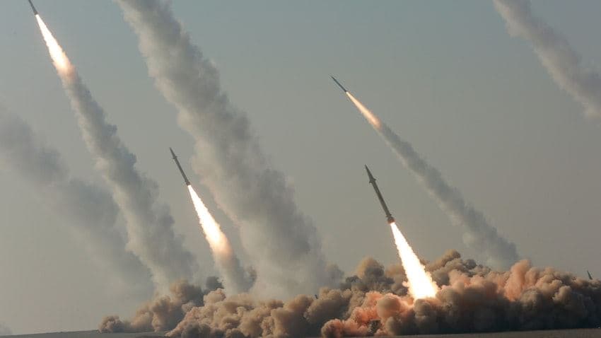 A picture from a ballistic missile drill conducted by Iran's Islamic Revolutionary Guard Corps (IRGC) on January 15, 2021. File photo: IMA media