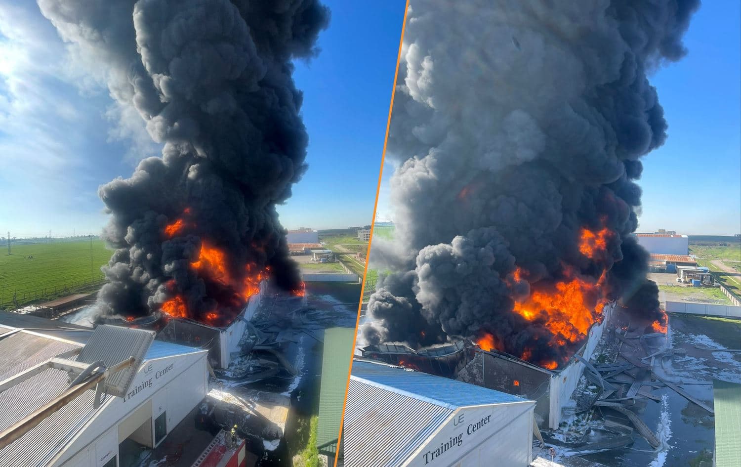 Aftermath of the drone attack in Erbil on April 1, 2026.