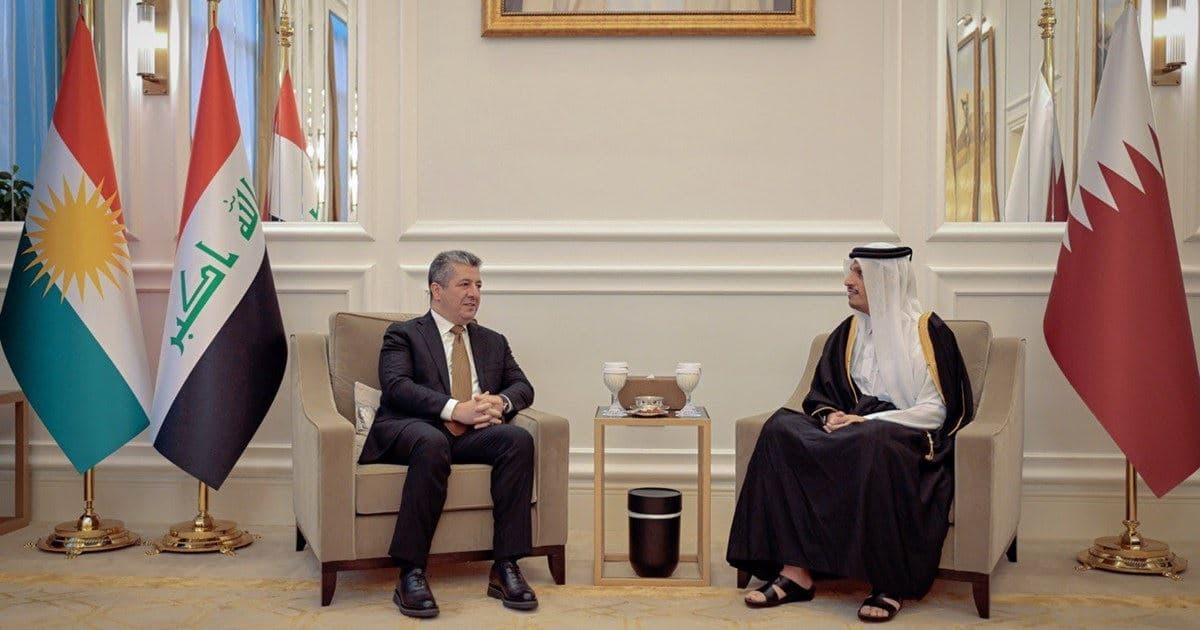 Mesrûr Barzanî û Mihemed bin Ebdulrehman Al Sanî\ Wêne: Arşîv