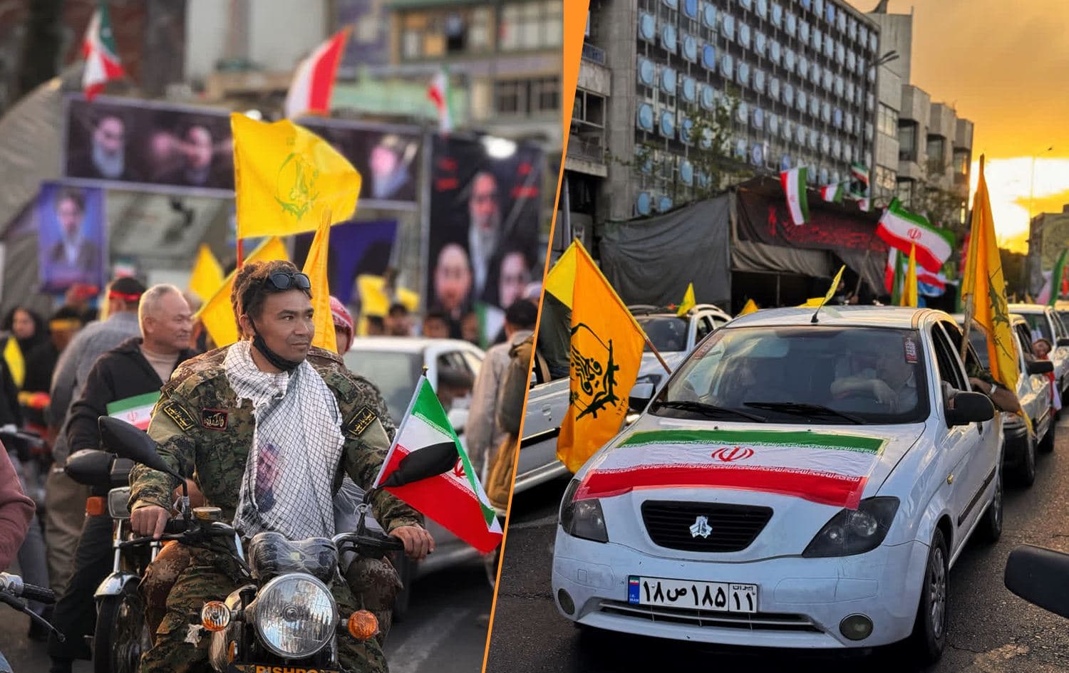 Afghan militia in Tehran (source: Fatemiyoun Telegram channel )