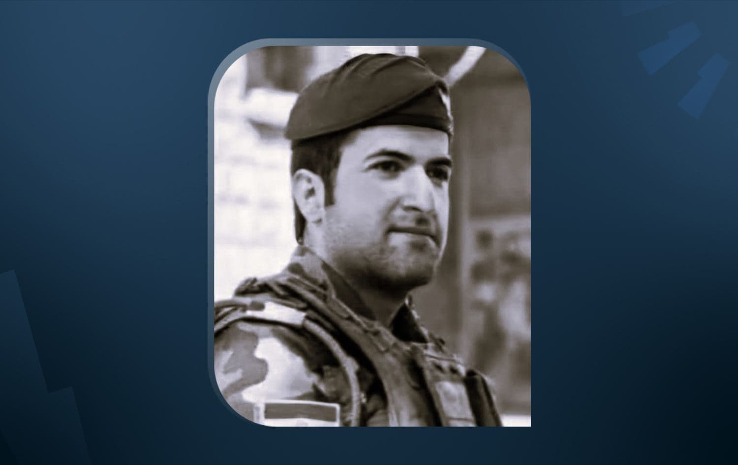 Peshmerga fighter Weysi Akhir Serderi. Graphic: Rudaw