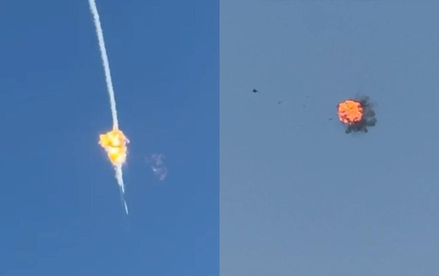 Dron û mûşekên ku hatine teqandin / Wêne: Arşîv