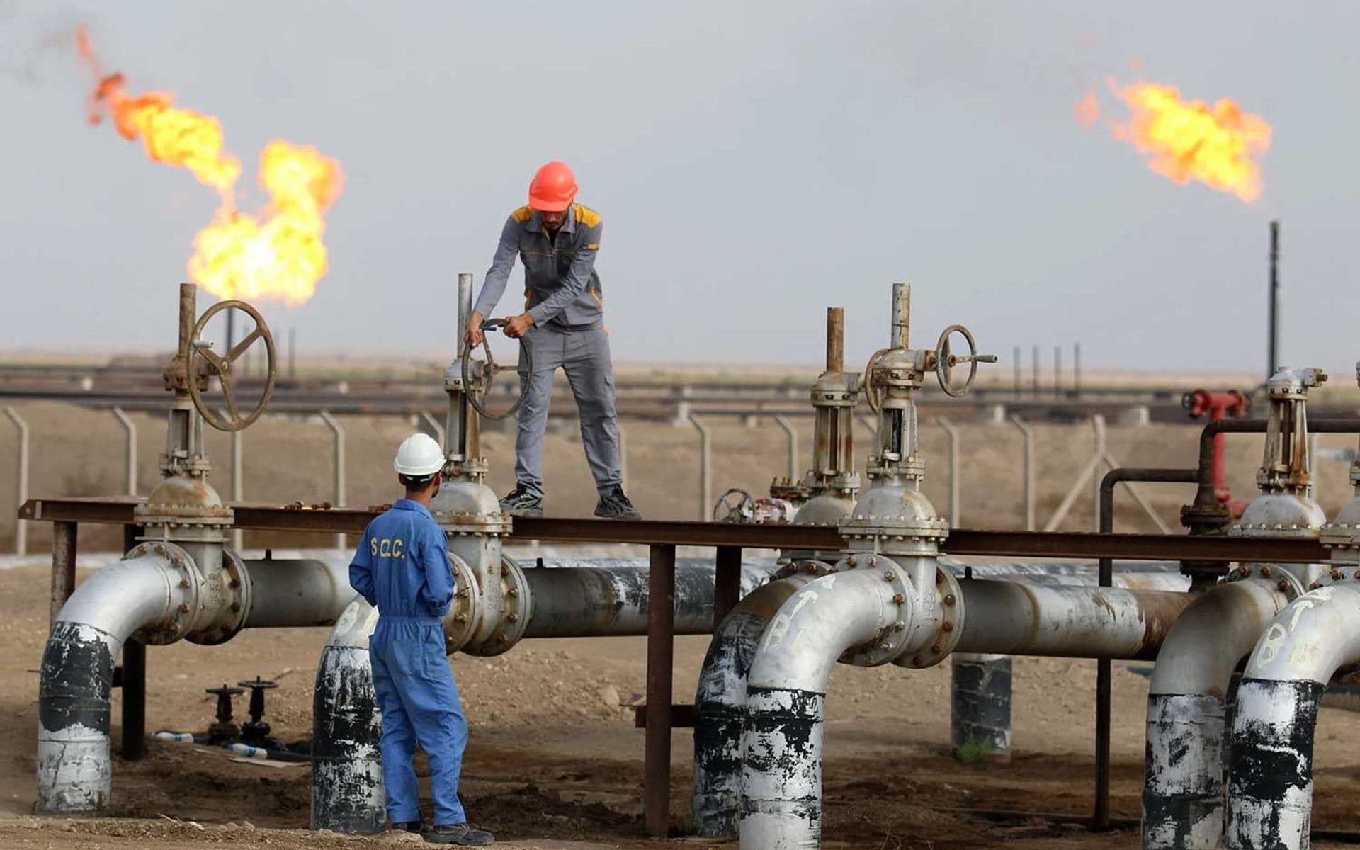 Irak'taki bir petrol sahası. / Foto: Arşiv / AFP