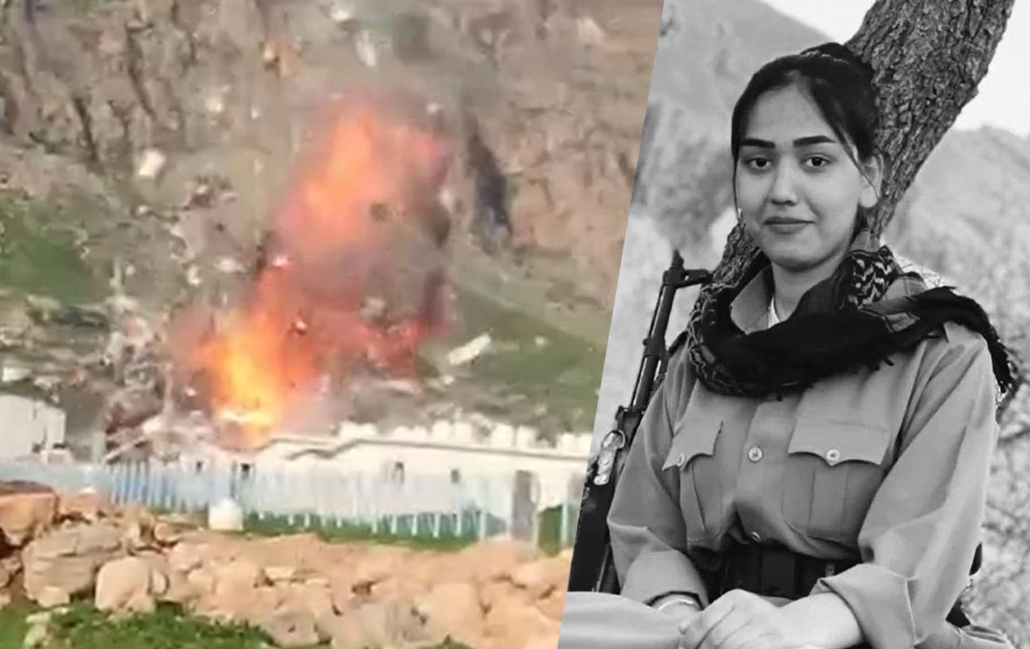 وێنەی پێشمەرگە شەهیدەکە و دیمەنێکی ساتی هێرشەکە