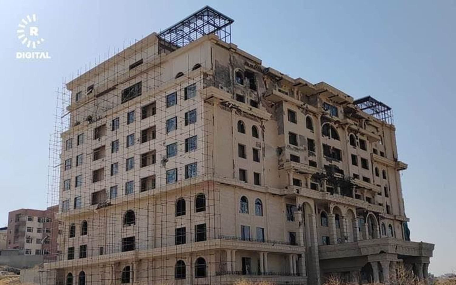Lalezar Hotel in Sulaimani after the August 2025 confrontations. File photo: Rudaw