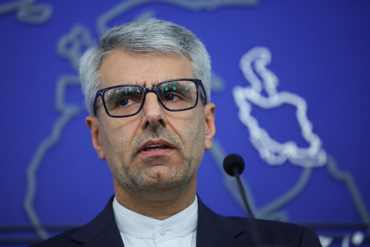 Iranian foreign ministry Spokesperson Esmaeil Baqaei speaks to reporters on March 2, 2026. Photo: IRIMFA/X