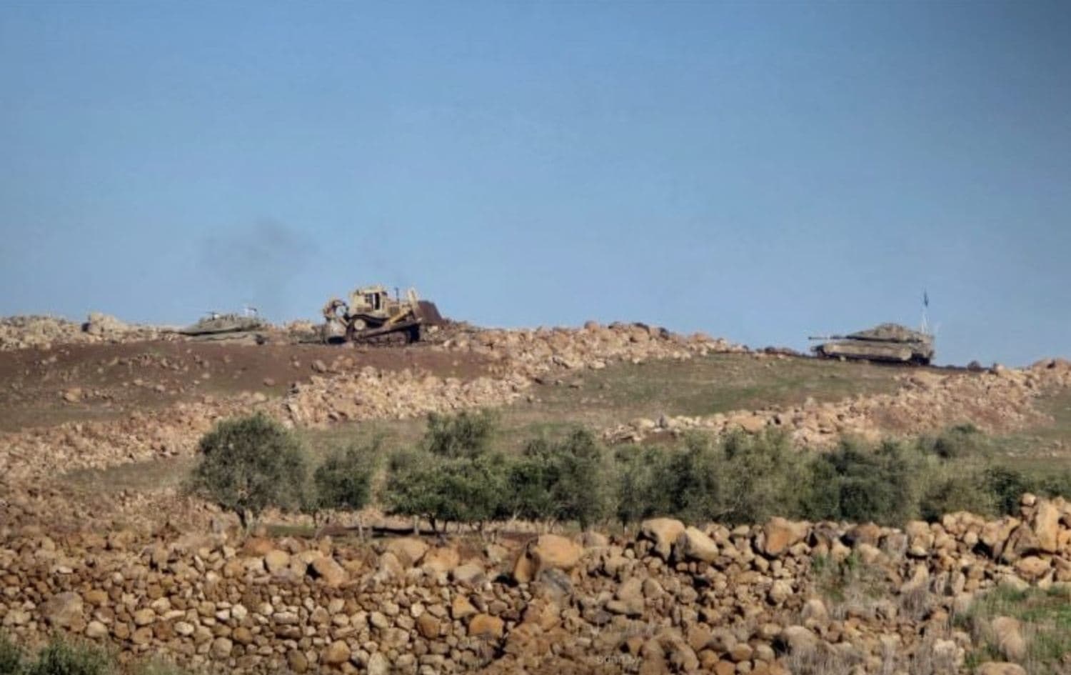 Israeli forces in southern Syria. Photo: SANA