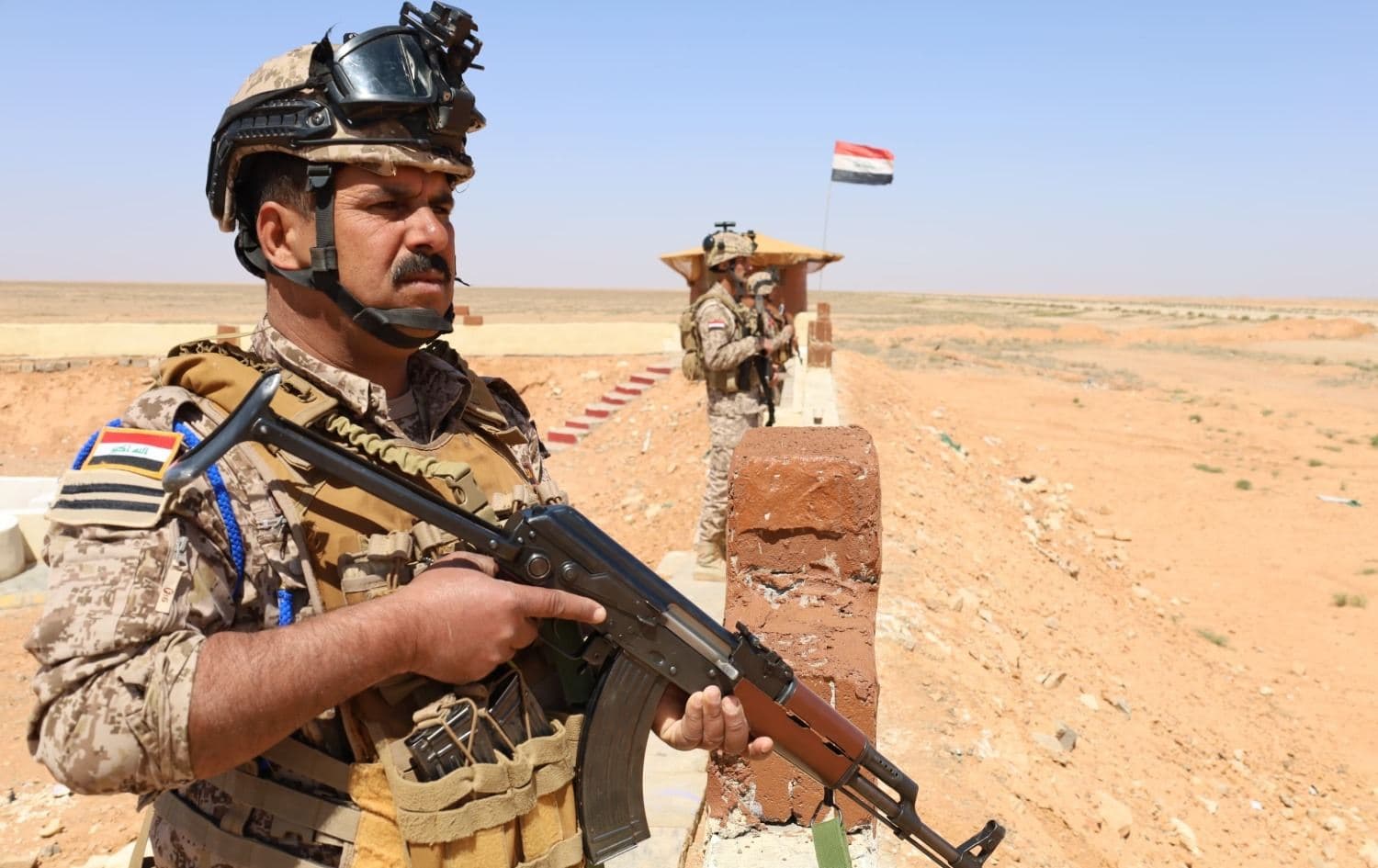 Iraqi army military officers in the west of Anbar province, Iraq. File Photo: Iraqi defense ministry