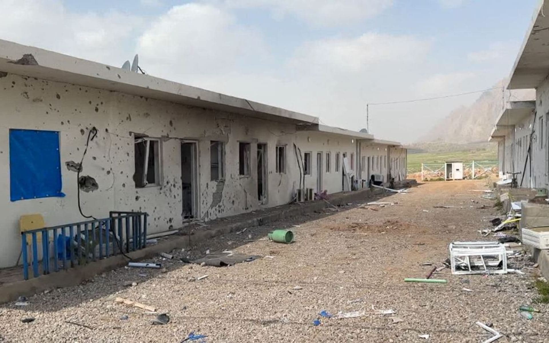Rudaw file photo of Iranian drone attacks on Sulaimani's Surdash camp in March, a few days after the US and Israel started their aerial campaign against the Islamic republic.