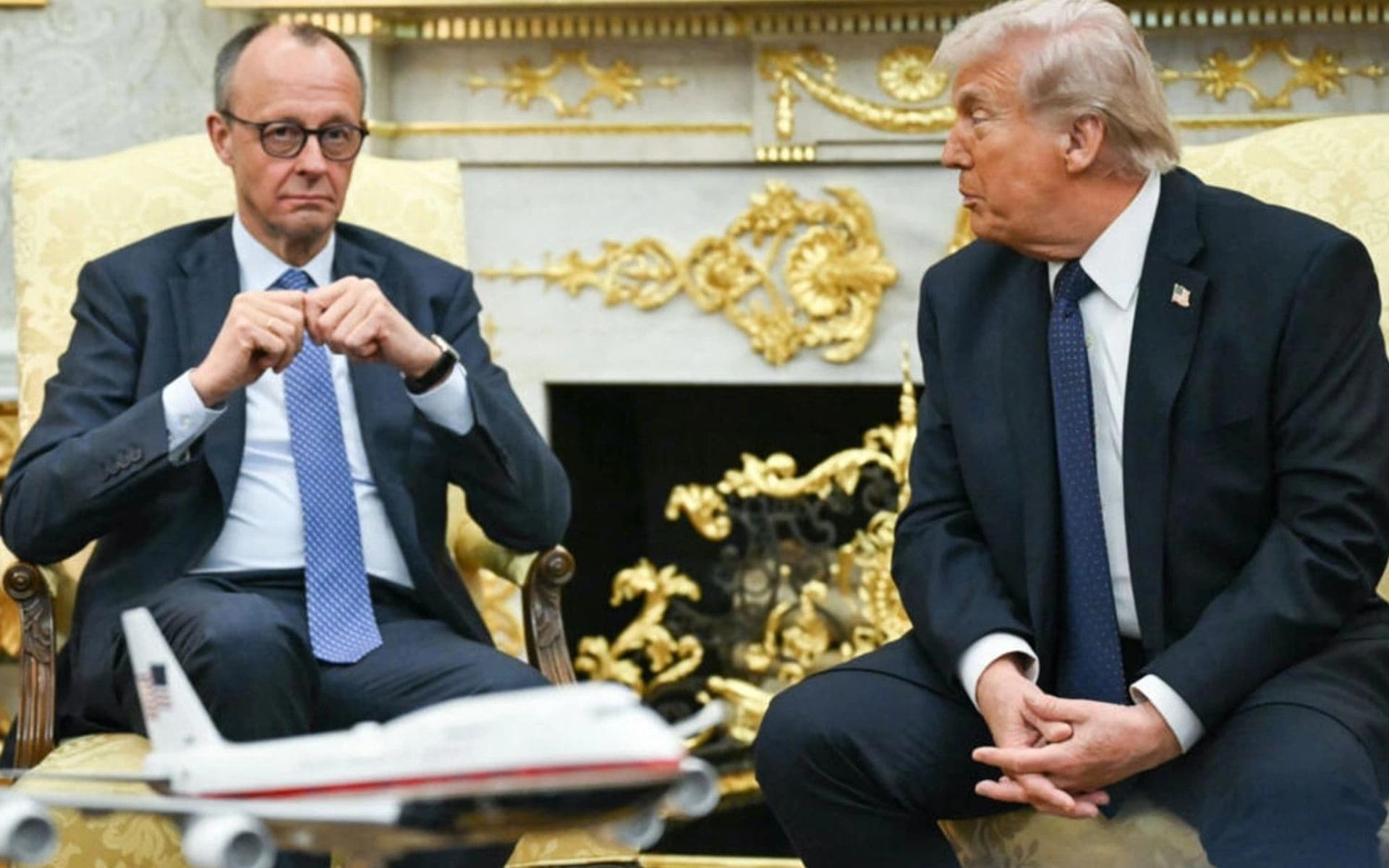 Foto: ABD Başkanı Donald Trump ile Almanya Başbakanı Friedrich Merz/Arşiv