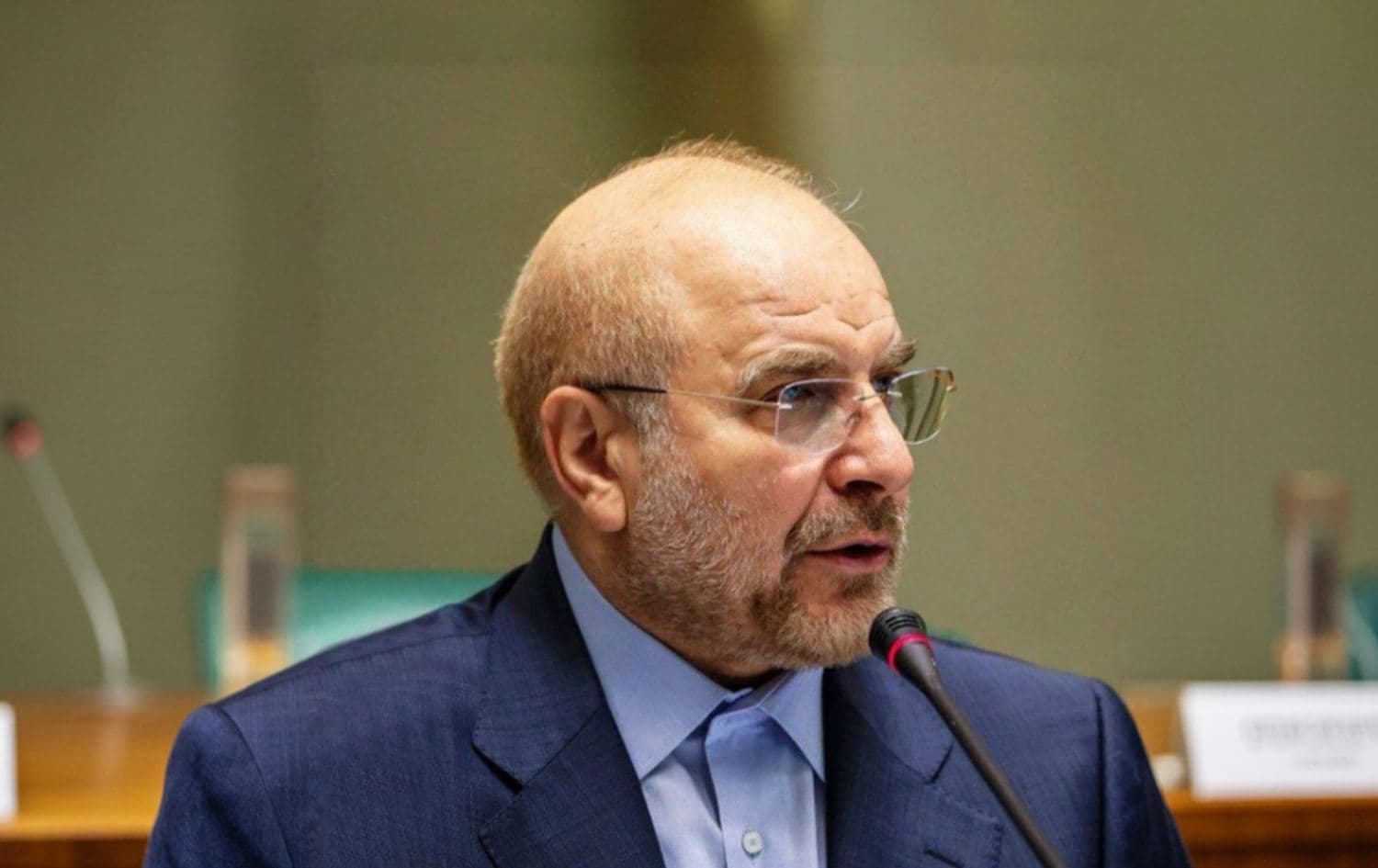 Top Iranian negotiator Mohammad Bagher Ghalibaf.