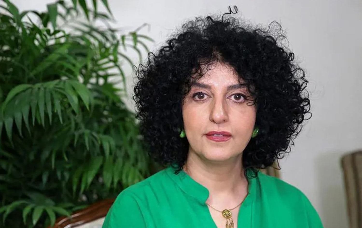 Undated picture of Iranian Nobel Peace Prize Laureate Narges Mohammadi.