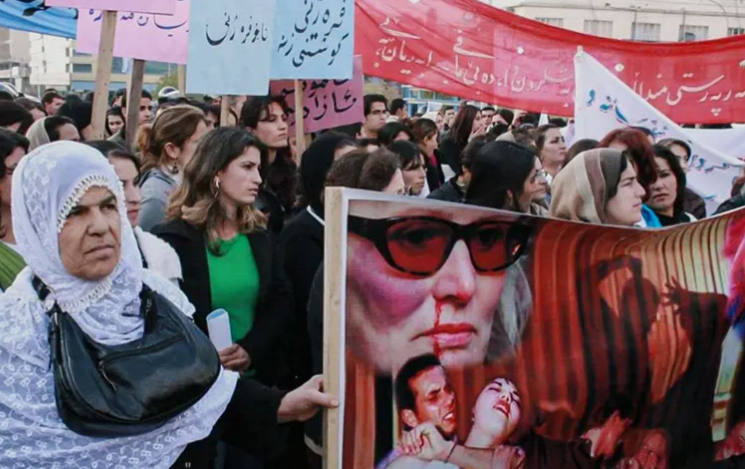 Demonstrators protest against violence against women in the Kurdistan Region's eastern Sulaimani province, in November 2008. File photo: AFP