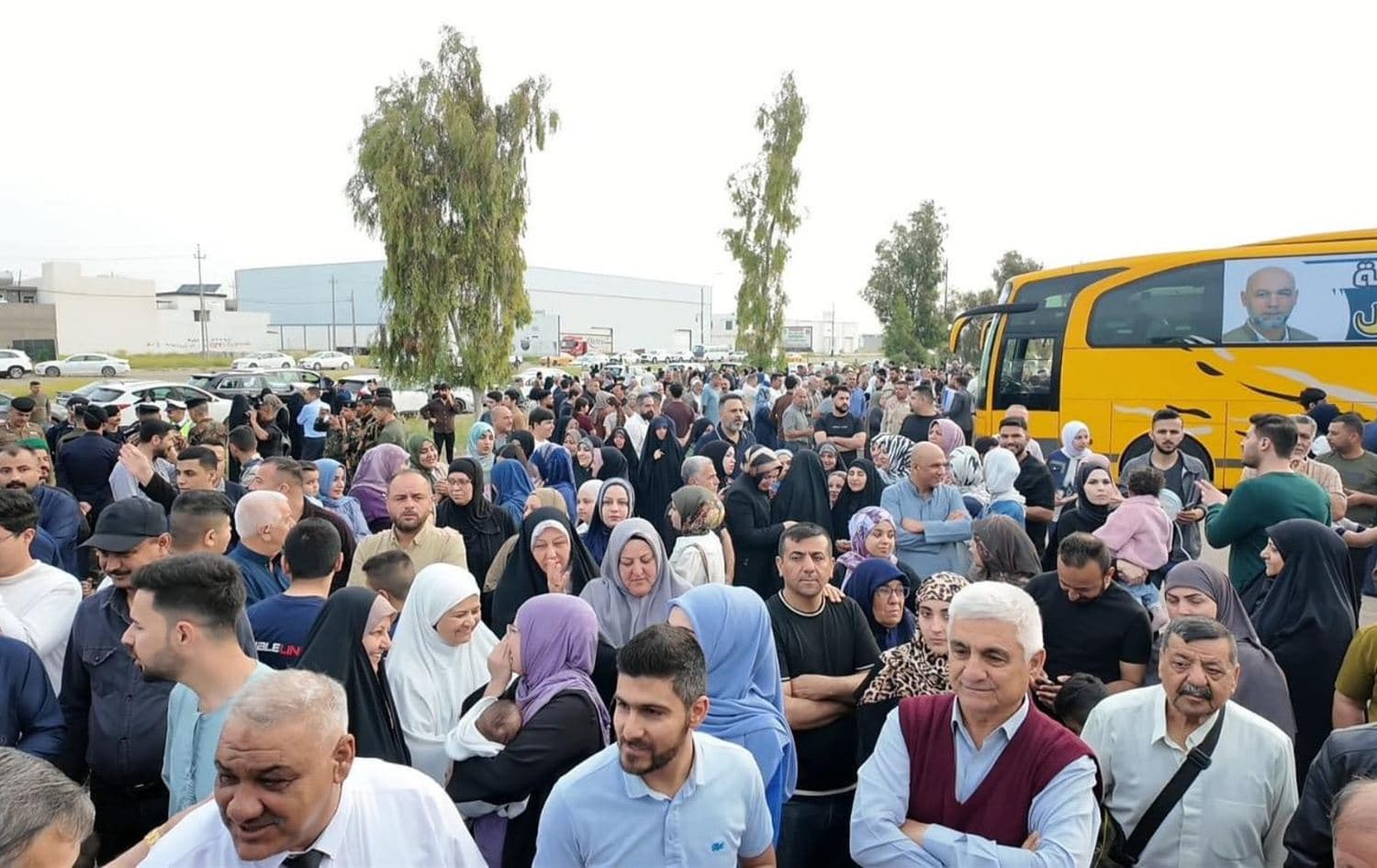 بەڕێکردنی کاروانێکی حاجییان بۆ حەج لەلایەن کەسوکاریانەوە لە کەرکووک.