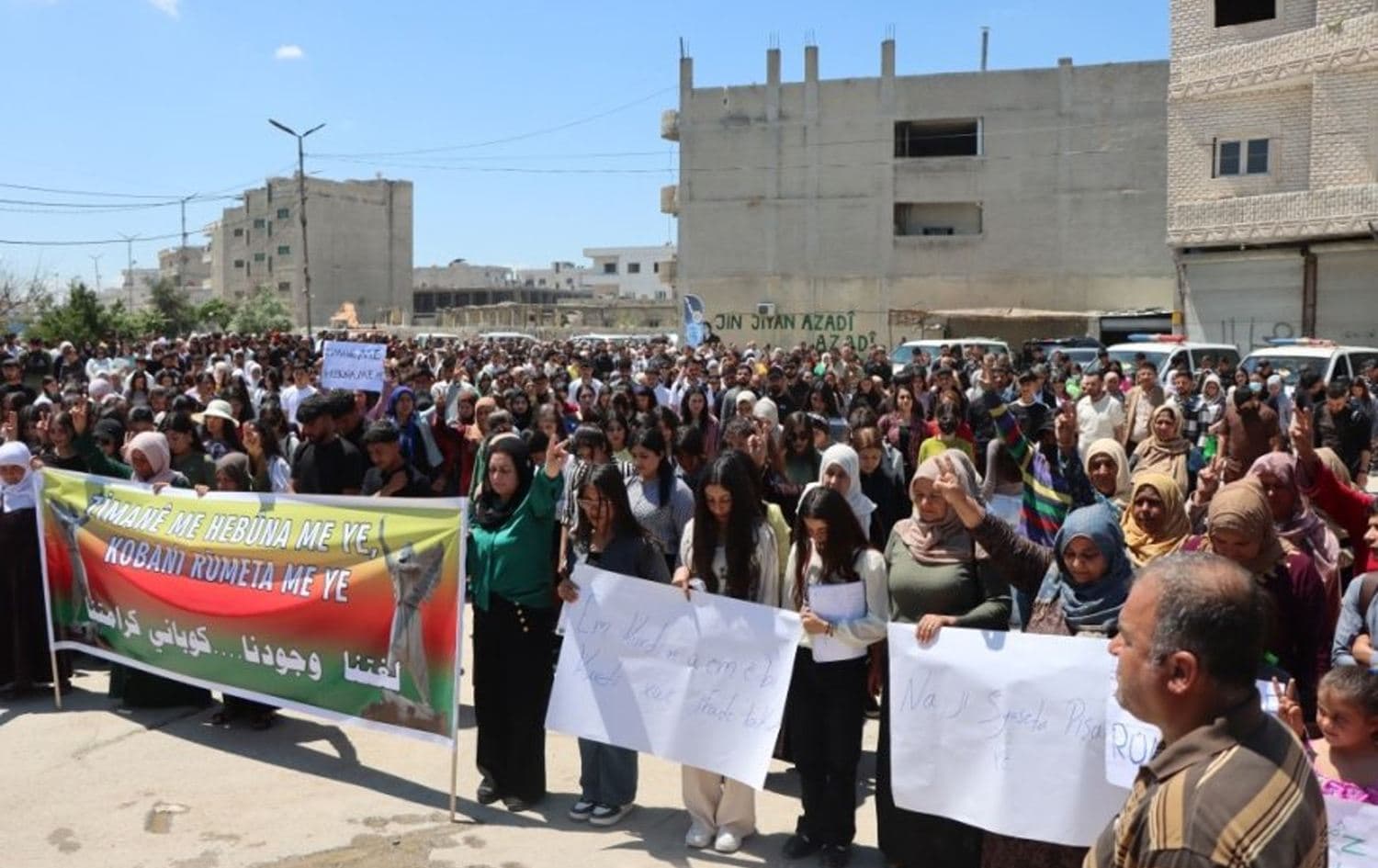 Xwenîşandana li Kobaniyê / Wêne: ANHA