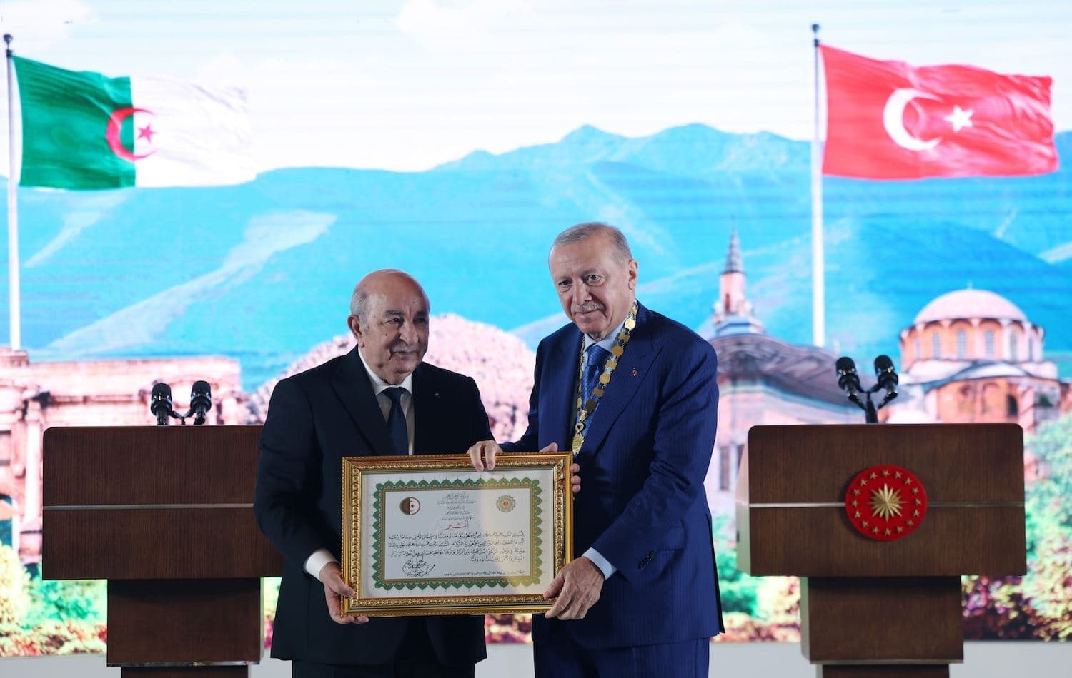Erdoğan Ankara'ya gelen Tebbun ile görüştü / Fotoğraf: AA