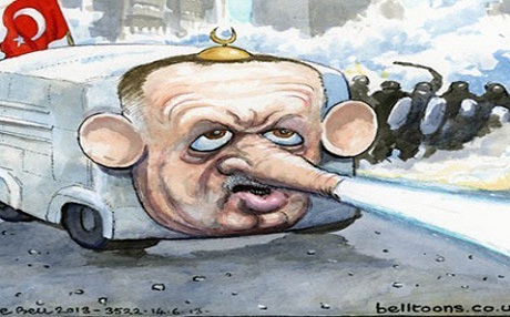 The Guardian Erdogan wek “TOMA” nîşan da