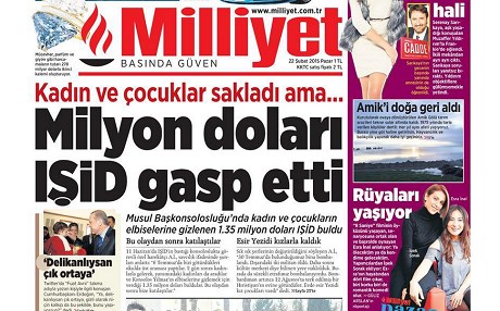 TÜRKİYE BASIN ÖZETİ – ‘IŞİD Musul’da milyon doları gasp etti’