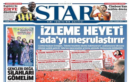 TÜRKİYE BASIN ÖZETİ – ‘İzleme Heyeti Ada’yı meşrulaştırır’