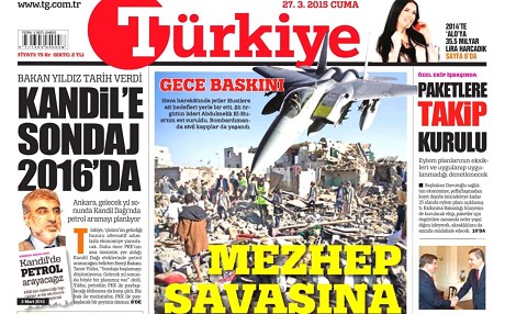TÜRKİYE BASIN ÖZETİ – Kandil’e sondaj 2016’da