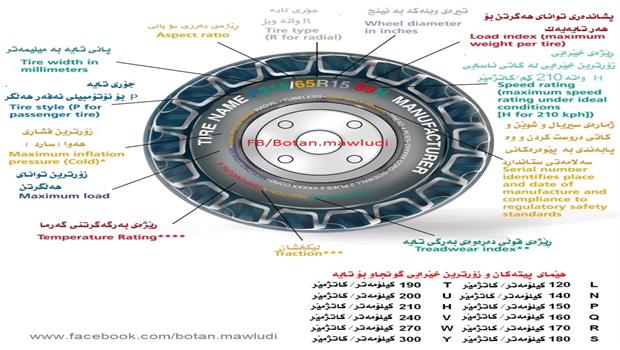 زانیاری سەر تایەی ئۆتۆمبێل