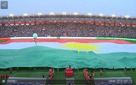 VİDEO – En büyük Kürdistan bayrağı