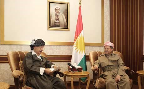 بارزانی "میدالیای بارزانی نەمر"ی بە عەزیز محەممەد بەخشی