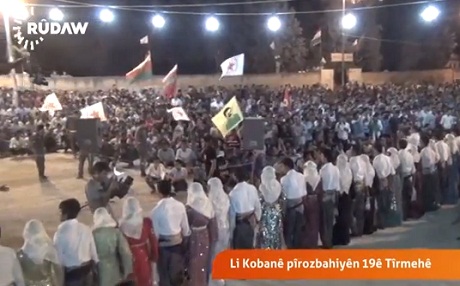 Li Kobanî yekemîn salvegera şoreşa rojavayê Kurdistanê hat pîrozkirin