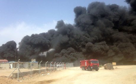 Erbil’de rafineri yanıyor