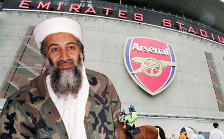 ئارسناڵ نه‌یده‌زانی بن لادن هانده‌ریه‌تى