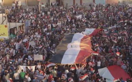 خۆپیشاندان لە عێراق بەردەوامە