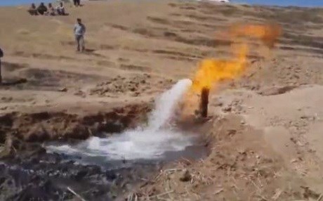 Çemçemal- Av û agir bi hervre ji wê boriyê derdikevin (Vîdeo)