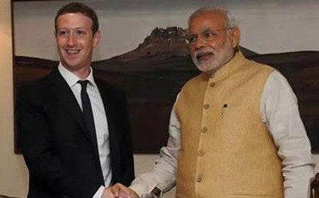 سەرۆکوەزیرانی هیندستان سەردانی فەیسبووک دەکات