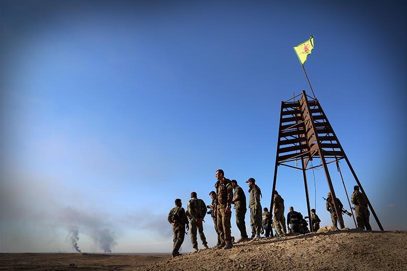 ROJAVA- Hêzên YPG û YPJê li sînorê Çiyayê Şingalê