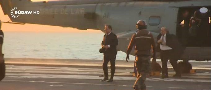 François Hollande çû ser gemiya Charles de Gaulle