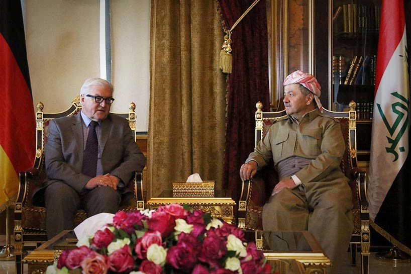 کۆبوونەوەی بارزانی و وەزیری دەرەوەی ئەڵمانیا